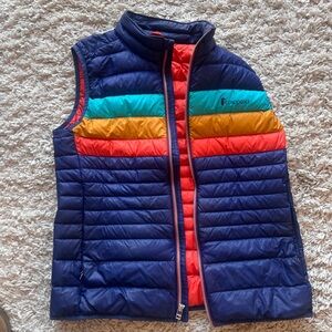 Cotopaxi Colorful Striped Puffer Vest